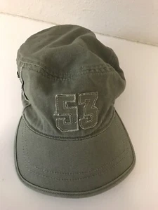 Koala Kids #53 Boys Zipper Cap Hat Army Green - Sz 3T / 4T - Picture 1 of 5