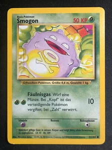 German Pokemon TCG 51/102 Koffing Smogon Unlimited Base Set Common NM - Picture 1 of 2