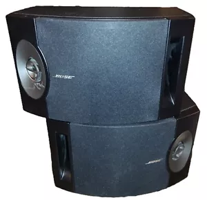 Bose 201 Series V Direct Reflecting Black Bookshelf Speakers DAMAGED TERMINAL - Picture 1 of 20