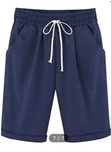 Curveshine Women's Pockets Beach Wear Casual Shorts Size 2XL - Picture 1 of 1