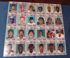 1988 CHEF BOYARDEE BASEBALL KOMPLETTES SET 24/24 UNGESCHNITTENES BLATT DAWSON FEHLER - Bild 1 von 4