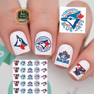 Toronto Blue Jays Baseball Waterslide Nail Art Decals Set Of 50 Instructions - Picture 1 of 5