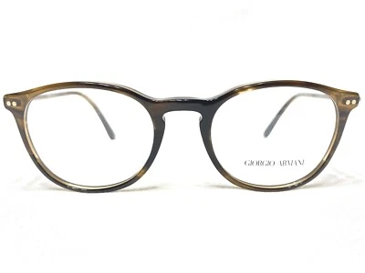 NEW Giorgio Armani AR7125 5594 Mens Striped Brown Square Eyeglasses Frames 50/20 - Image 1 of 4