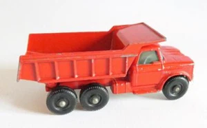 VINTAGE 1966 MATCHBOX LESNEY RED DODGE DUMPER TRUCK No 48C DIECAST MODEL - Picture 1 of 6