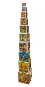 Vintage Stapelschachtel Komplettsatz 10 Tiere West Germany - Bild 1 von 12