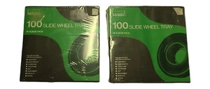 2 Vintage "Montgomery Ward 100 Slide Wheel Tray In Album Pack". New. Sealed. - Picture 1 of 8