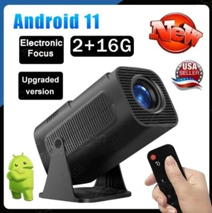 10000 Lumen LED 4K Mini Projector 1080P WiFi Bluetooth UHD Portable Home Theater - Picture 1 of 24