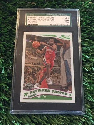 2005 TOPPS CHROME #176 RAYMOND FELTON RC SGC 10 - Image 1 of 4