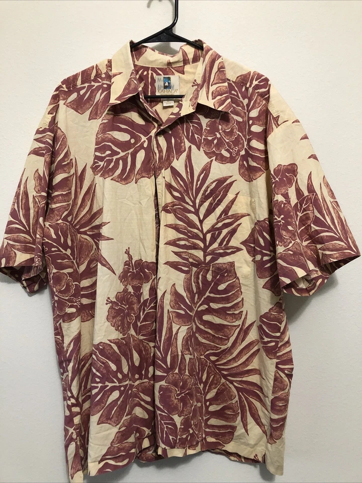 Camisa Hawaiana Kahala XL Algodón Vintage Rara Foto 1 de 4