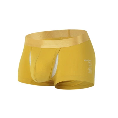 Men's Boxer Panties Sexy U Convex Big Long Pouch Shorts Underwear Underpants ɞ - Image 1 of 4