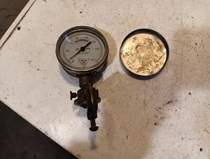 Vintage Westinghouse Beacon Gauge Co. freno pneumatico ferroviario e coperchio? Steampunk industriale - Foto 1 di 21