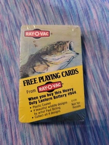 Ray O Vac Vintage 1983 Promo Deck Bass Fish Playing Cards Paul Birling NIP - Picture 1 of 2