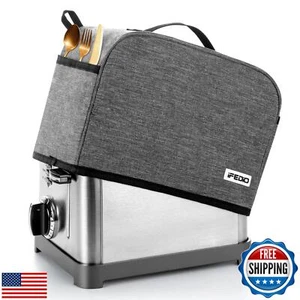 2 Slice Toaster Cover with Pockets, Small Appliance Cover can Hold Jam Spread - Picture 1 of 5