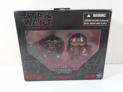 Hasbro 2015--Star Wars The Black Series--Tie Fighter Pilot & Poe Damer. CASCOS  Foto 1 de 4