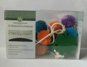 Huntington Home Aldi St Patrick's Day Garland Shamrock Clover Pot of Gold 2024 - Picture 1 of 9
