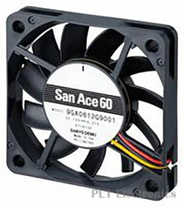 SANYO DENKI - SANACE FANS 9GA0612L9001 Axial Fan, San Ace 60 Series, 12 VD - Picture 1 of 1