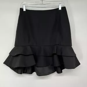 NWT Keepsake The Label Take You There Skirt Womens Size L Black Tiered Ruffle - Picture 1 of 6