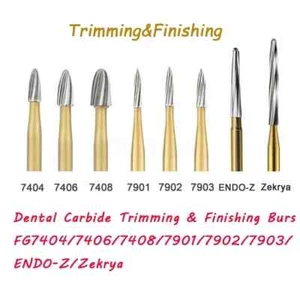 Fresas dentales de carburo FG oro recorte y acabado FG7404/7406/7408/7901/7902/7903 - Imagen 1 de 61