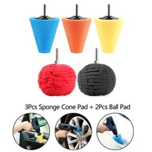 Cone Shaped Buffing Pad for Car Wheel Hub Restoration with Taper Design