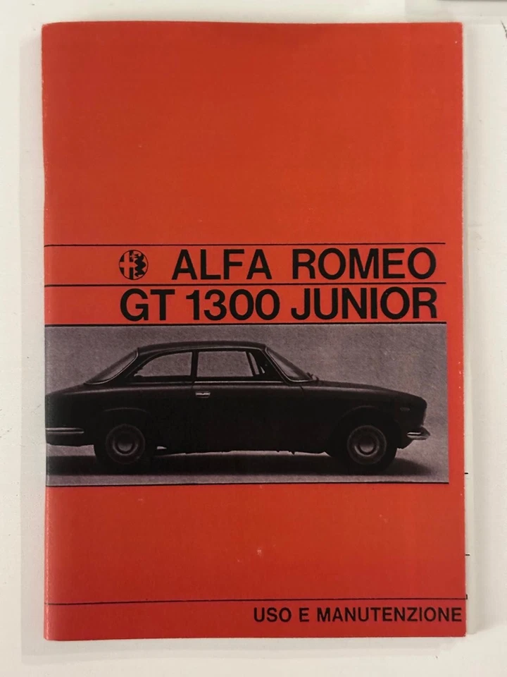 Libretto uso e manutenzione Alfa Romeo GT 1300 Junior - Immagine 1 di 1
