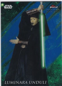 2018 Star Wars Finest Blue Refractor #62 Luminara Unduli 112/150 - Picture 1 of 1