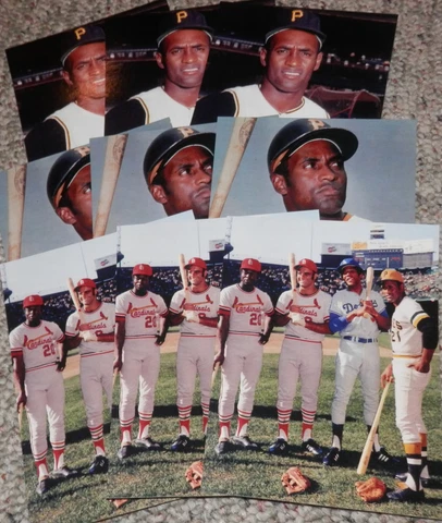 Roberto Clemente Postcard 9 (3 DIFFERENT) Pittsburgh Pirates 1971 All Star Game Cover