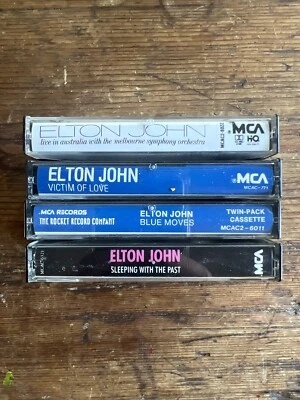 ELTON JOHN ( 4 ) CASSETTE Victim Of Love Blues Moves With Paper Label plus 2 - Image 1 of 4