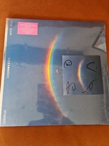 *SIGNED COLDPLAY MOON MUSIC PINK VINYL HAND SIGNED PRINT * NEW SEALED * - Picture 1 of 4