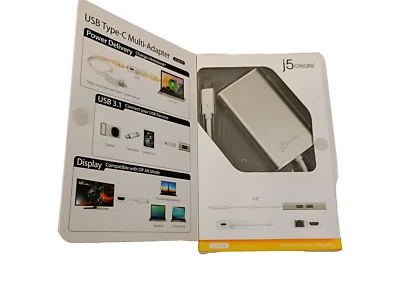 j5create JCA374 Multi Adapter HDMI Ethernet USB 3.1 HUB/PD 2.0 - Image 1 of 4