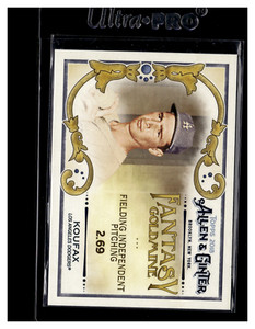 2018 Topps Allen & Ginter Fantasy Goldmine #FG-4 Sandy Koufax