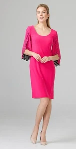 Joseph Ribkoff Dress Style 201320 Pink Retail $209 Sz 20 - Picture 1 of 8