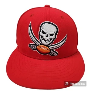 New Era Tampa Bay Buccaneers 59FIFTY Fitted Hat Cap Red Size 7 - Picture 1 of 7
