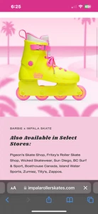 Impala Skate Barbie Roller Blades , NEW IN BOX with pads set included - Picture 1 of 5