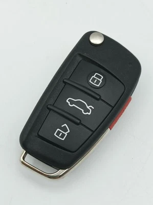 OEM AUDI Keyless Remote Fob 4B UNCUT Flip Key OEM AUDI IYZ3314 - 4F0837220AG - Image 1 of 4