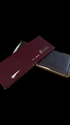 Cartera plegable de cuero para niños importada Rolfs marrón sin usar con original Caja NOS Vintage Foto 1 de 4