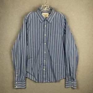 Camisa De Colección Abercrombie & Fitch Músculo Abotonada Vertical Rayas Preppy Para Hombres XXL - Imagen 1 de 14