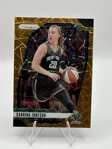 2024 WNBA Prizm Baloncesto Naranja Láser Prizm Sabrina Ionescu Paralelo #17 - Imagen 1 de 10