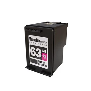 HP 63 MS Black MICR Ink Cartridge for Check Printing - Picture 1 of 3