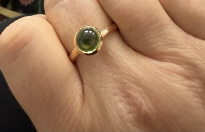 Tamara Comolli Bouton Ring 750er Roségold mit Peridot Np 2100€ Fullset - Bild 1 von 4