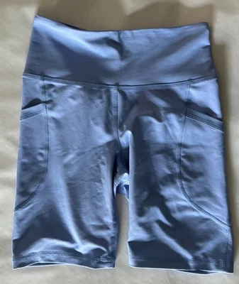 Pantalón Corto Bicicleta Old Navy Active High Rise; Para Mujer S; Azul Periwinkle; Usado Previo Foto 1 de 4