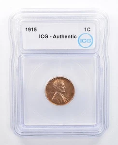 1915 Lincoln Wheat Cent Authentic ICG Beautiful Tone *7634 - Picture 1 of 3