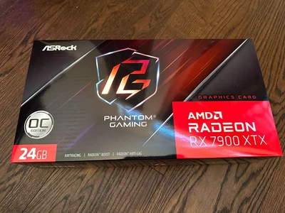 ASRock AMD Radeon RX 7900 XTX Phantom Gaming OC 24GB GDDR6 Graphics Card - Image 1 of 4