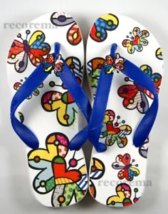 CHANCLAS ROMERO BRITTO MARIPOSA con etiqueta HECHAS EN BRASIL **NUEVAS ** - Imagen 1 de 3