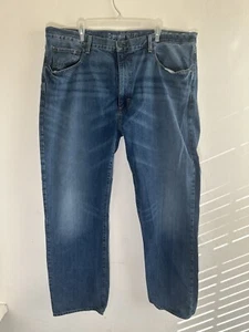 Cremieux jeans mens size 42x32 straight blue wash - Picture 1 of 8