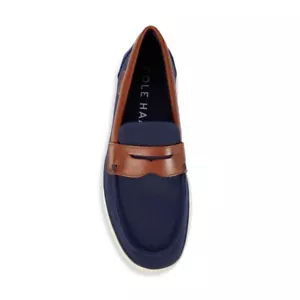 COLE HAAN Mens Nantucket Penny Loafers Shoes, Navy, Size 9 Only - Picture 1 of 5