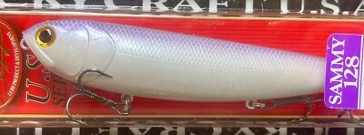 "Señuelo de pesca de lubina Lucky Craft Sammy 128 Topwater 5"" 1 oz - sábalo lavanda" Foto 1 de 4