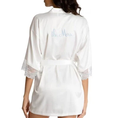 Bata de novia In Bloom de Jonquil The Mrs. bordada de encaje satinado talla S nueva sin etiquetas Foto 1 de 4