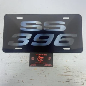 SS 396 vehicle aluminum license plate MUSCLE CAR NOVA CHEVELLE CAMARO CHEVY  - Picture 1 of 6