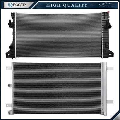 Aluminum Radiator & AC Condenser Cooling Kit For 2018 2019 2020 Ford Expedition - Imagem 1 de 4