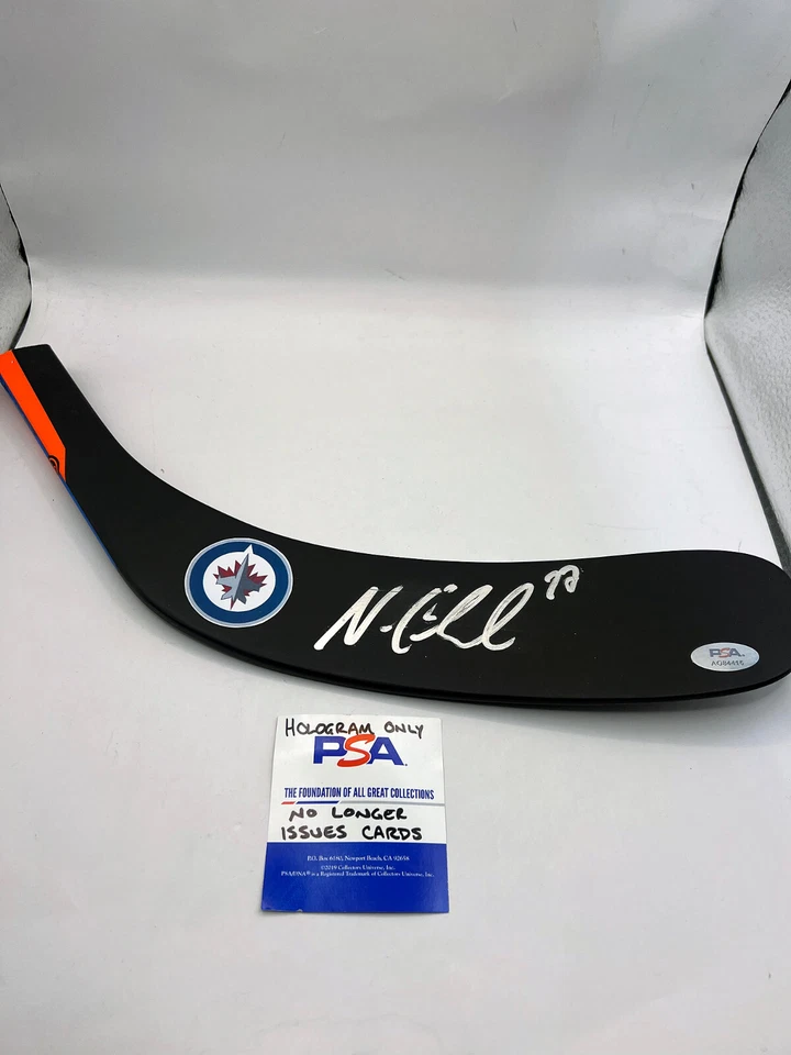 NIKOLAJ EHLERS Winnipeg Jets Autógrafo FIRMADO Hoja de Palo de Hockey Certificado de Autenticidad PSA Foto 1 de 1